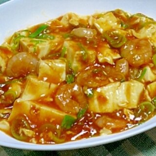 豆腐がおいしい　豆腐入りエビチリ